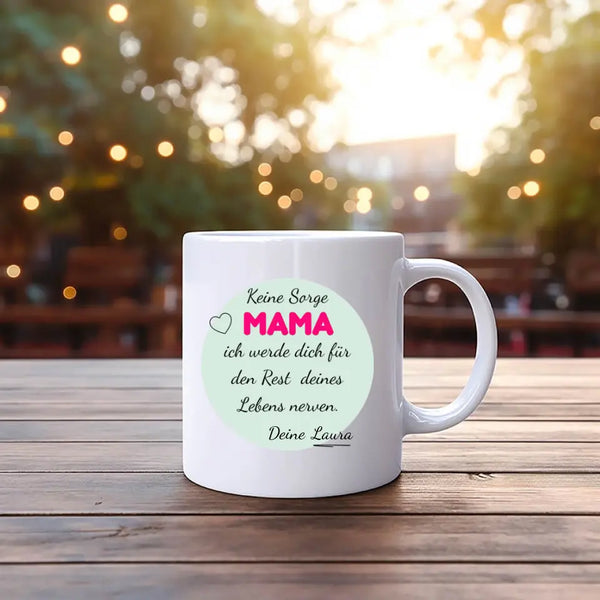 Taza personalizada del Día de la Madre - No te preocupes