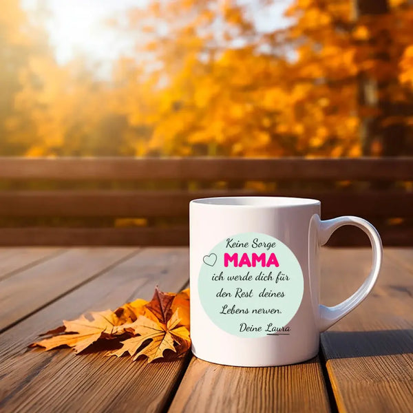 Taza personalizada del Día de la Madre - No te preocupes