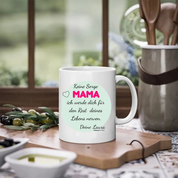 Taza personalizada del Día de la Madre - No te preocupes
