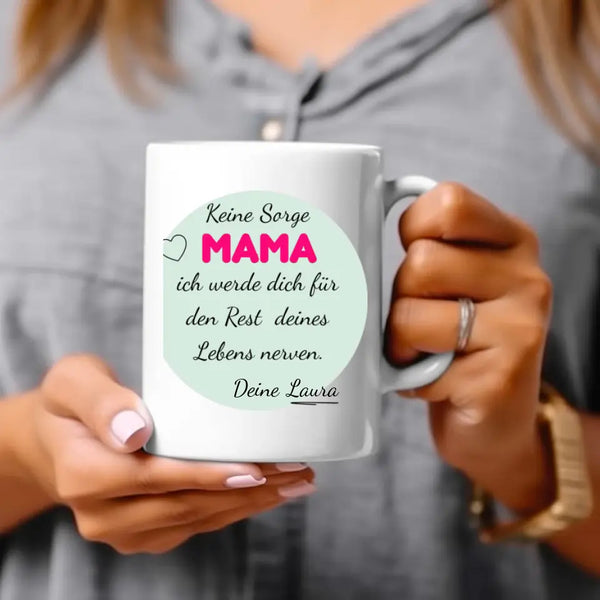 Taza personalizada del Día de la Madre - No te preocupes