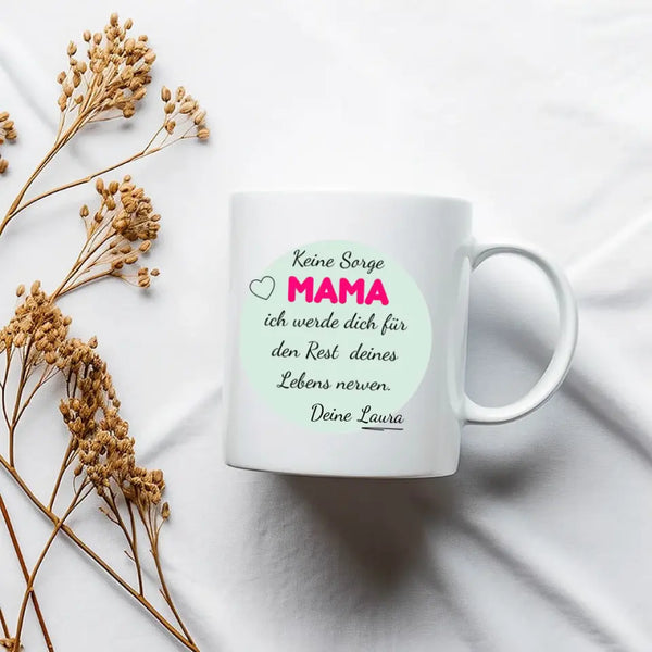Taza personalizada del Día de la Madre - No te preocupes
