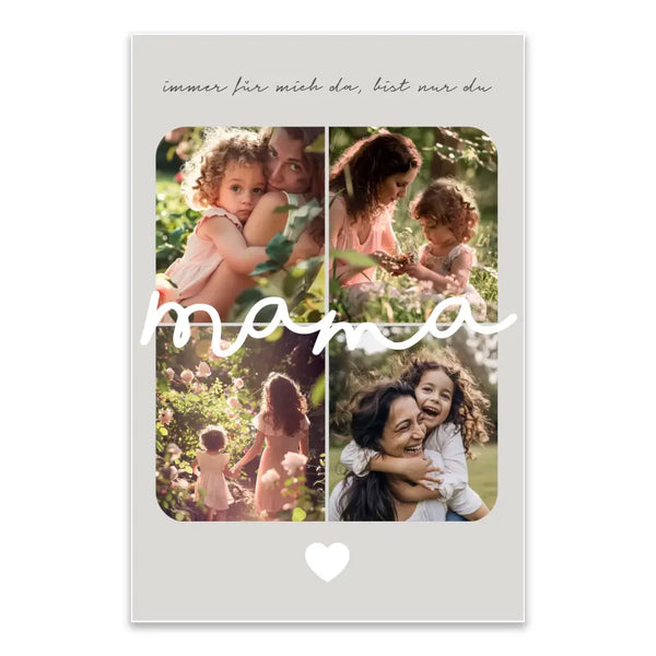 Cuadro personalizado Día de la Madre - 4 fotos