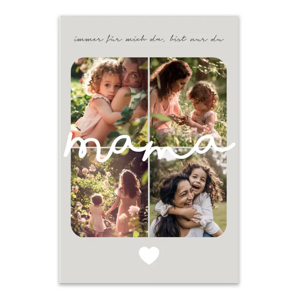 Cuadro personalizado Día de la Madre - 4 fotos