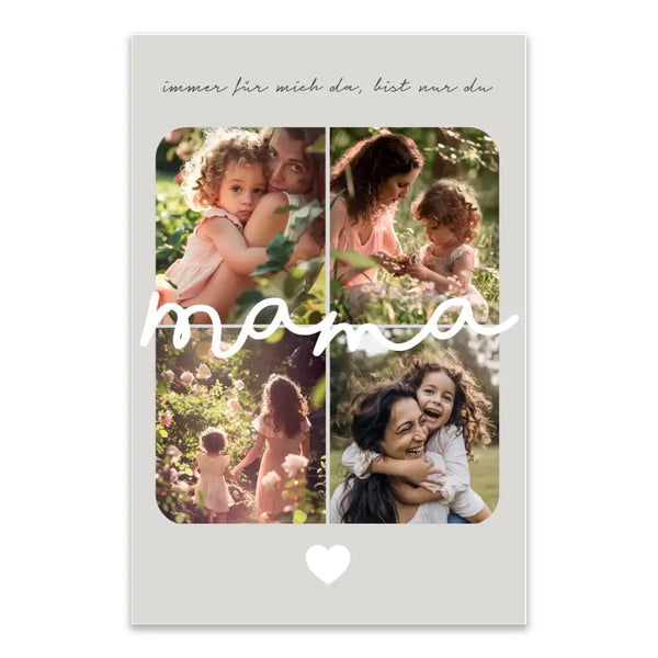 Cuadro personalizado Día de la Madre - 4 fotos