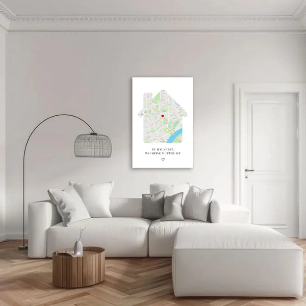 Imagen personalizada Día de la Madre - El hogar es - tarjeta