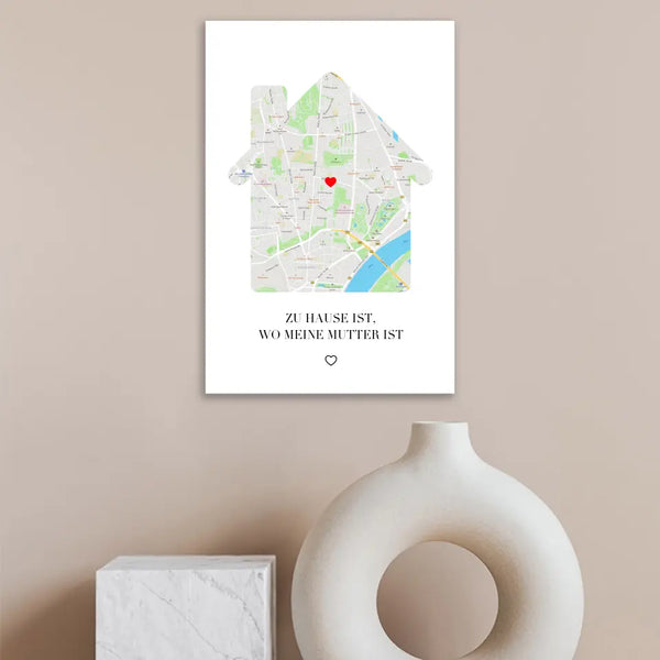 Imagen personalizada Día de la Madre - El hogar es - tarjeta