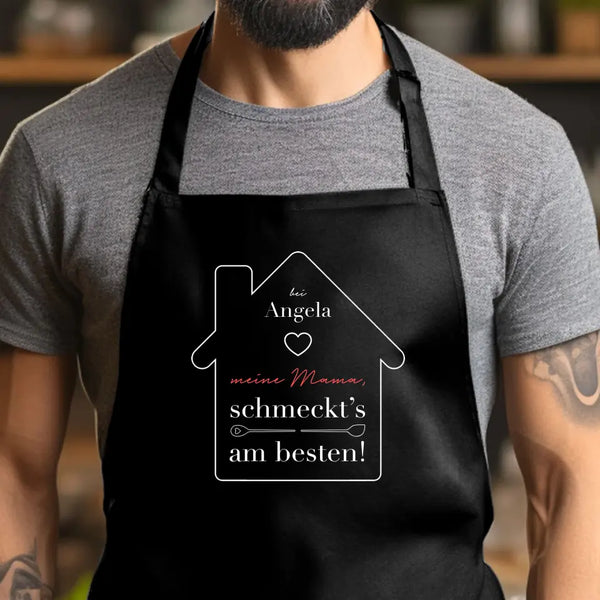 Delantal de barbacoa personalizado Día de la Madre: sabe mejor