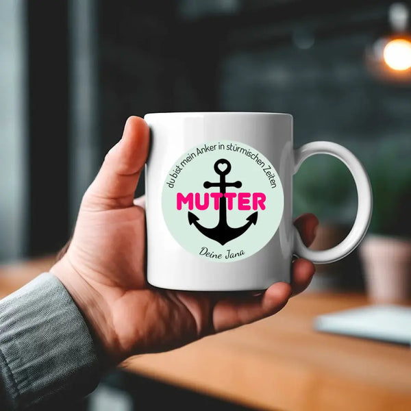 Taza personalizada del Día de la Madre - mi ancla