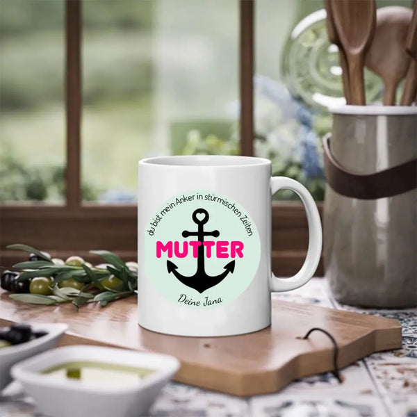 Taza personalizada del Día de la Madre - mi ancla