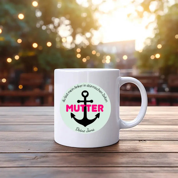 Taza personalizada del Día de la Madre - mi ancla
