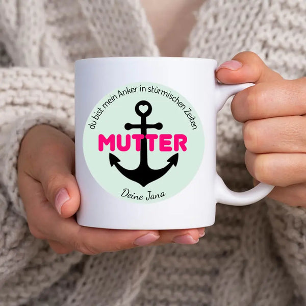 Taza personalizada del Día de la Madre - mi ancla
