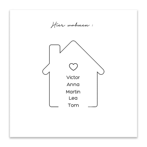 Lienzo de huellas dactilares Todo - We Home