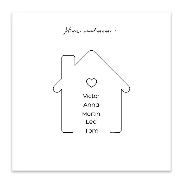 Lienzo de huellas dactilares Todo - We Home