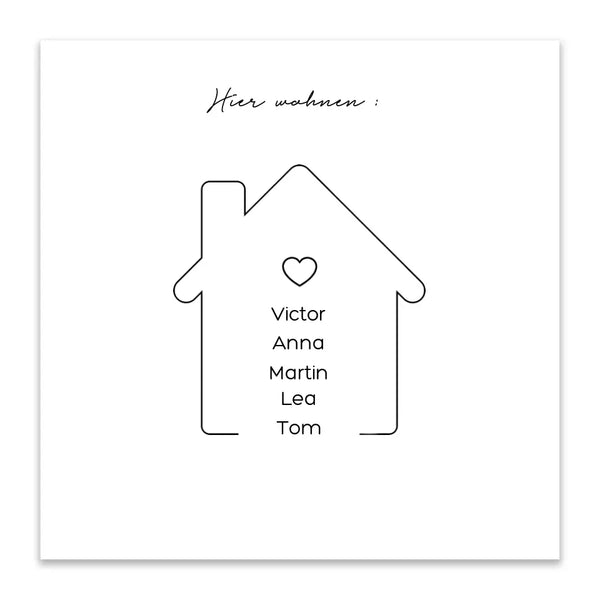 Lienzo de huellas dactilares Todo - We Home