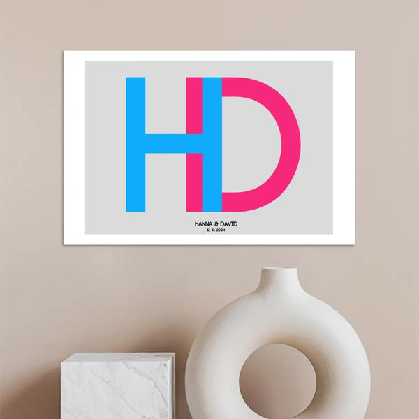 Boda con imagen personalizada - pareja con imagen inicial