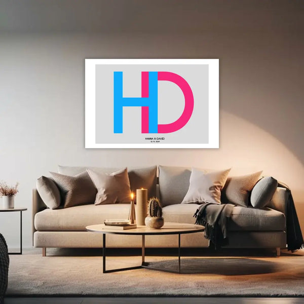 Boda con imagen personalizada - pareja con imagen inicial