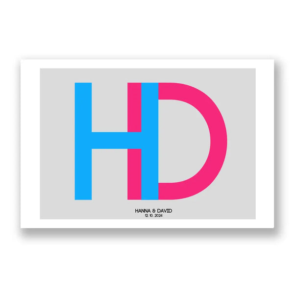 Boda con imagen personalizada - pareja con imagen inicial