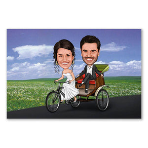 Karikatur vom Foto - Ritscha (ca1173) - Lustige individuelle Karikatur vom eigenen Foto