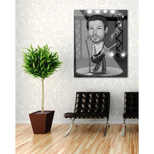 Karikatur vom Foto - Bassgitarre SW (ca201sw) - Lustige individuelle Karikatur vom eigenen Foto