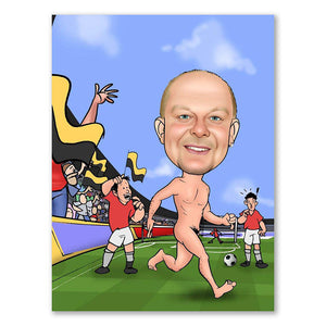 Karikatur vom Foto - Am Strand (ca219) - Lustige individuelle Karikatur vom eigenen Foto