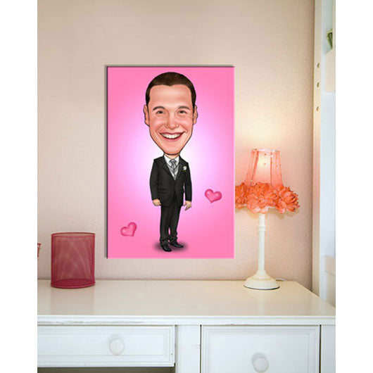 Karikatur vom Foto - Hochzeit (ca609man) - Lustige individuelle Karikatur vom eigenen Foto