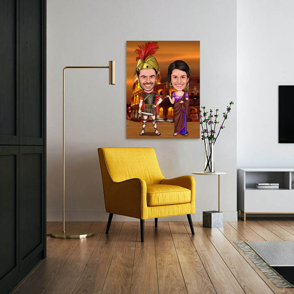 Karikatur vom Foto - Kostüm (ca616) - Lustige individuelle Karikatur vom eigenen Foto