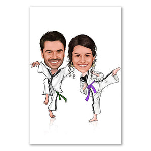 Karikatur vom Foto - carate (ca632) - Lustige individuelle Karikatur vom eigenen Foto