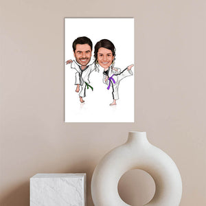 Karikatur vom Foto - carate (ca632) - Lustige individuelle Karikatur vom eigenen Foto