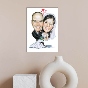 Karikatur vom Foto - Amore (cdi151) - Lustige individuelle Karikatur vom eigenen Foto