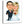 Cargar imagen en el visor de la galería, Karikatur vom Foto - Glückliche 25 Jahre Hochzeit (cju138) - Lustige individuelle Karikatur vom eigenen Foto
