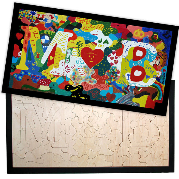 Juego de bodas corazón de boda para recortar