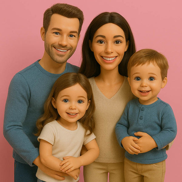 Pop-Art vom Foto - Bild Puppe (d002) - Künstlerisches Pop-Art Bild vom eigenen Foto