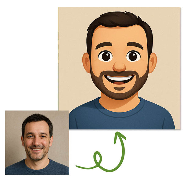 Pop-Art vom Foto - Emoji (d003) - Künstlerisches Pop-Art Bild vom eigenen Foto