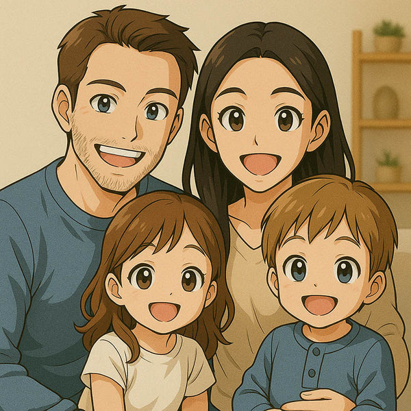 Pop-Art vom Foto - Manga (d011) - Künstlerisches Pop-Art Bild vom eigenen Foto