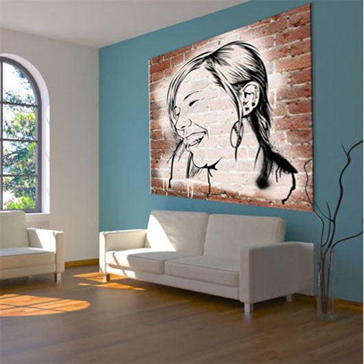 Pop-Art vom Foto - Graffiti 1 (gra101) - Künstlerisches Pop-Art Bild vom eigenen Foto