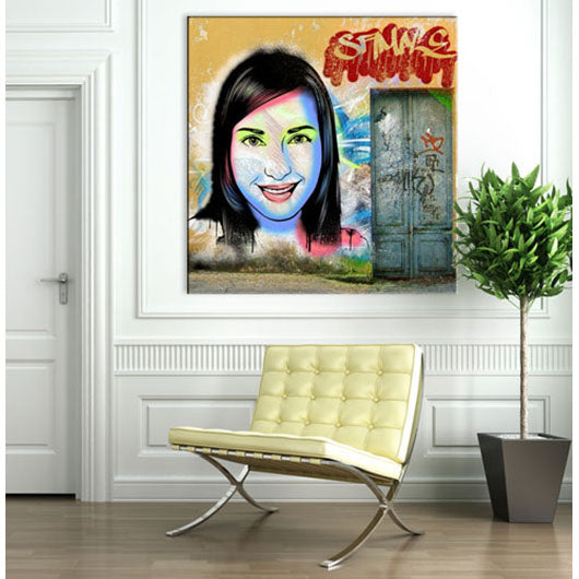 Pop-Art vom Foto - Graffiti 16 (gra116) - Künstlerisches Pop-Art Bild vom eigenen Foto