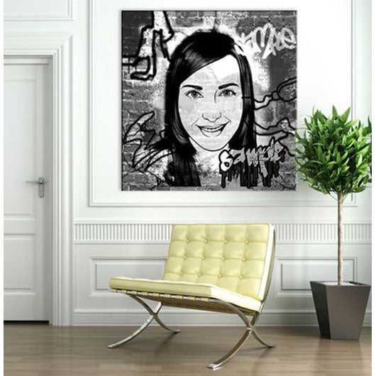 Pop-Art vom Foto - Graffiti 17 SW (gra117sw) - Künstlerisches Pop-Art Bild vom eigenen Foto