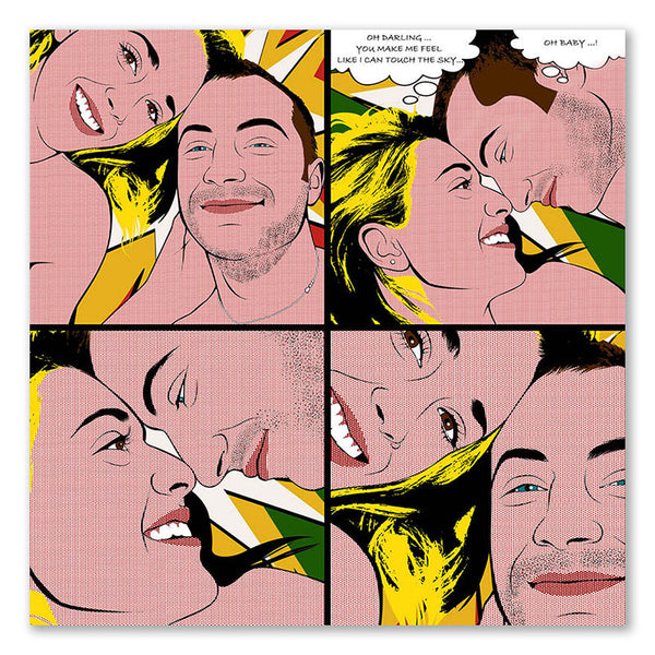 Pop-Art vom Foto - Lichtenstein-101 (li101) - Künstlerisches Pop-Art Bild vom eigenen Foto