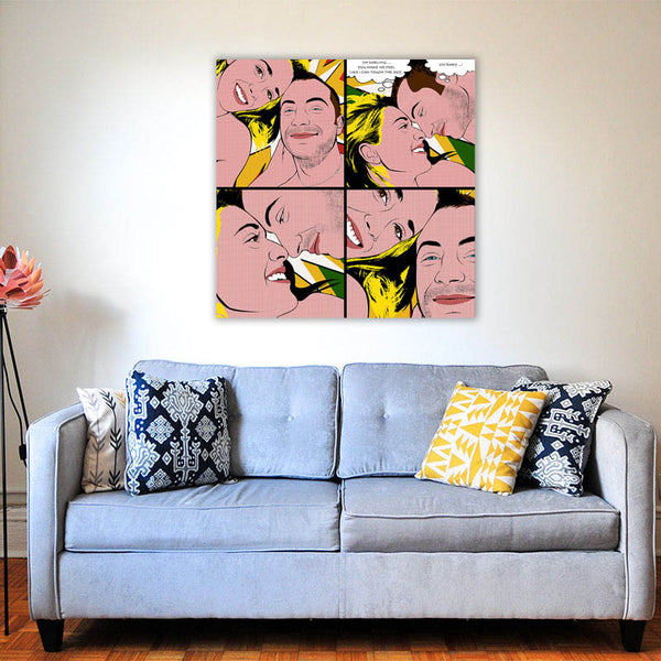 Pop-Art vom Foto - Lichtenstein-101 (li101) - Künstlerisches Pop-Art Bild vom eigenen Foto