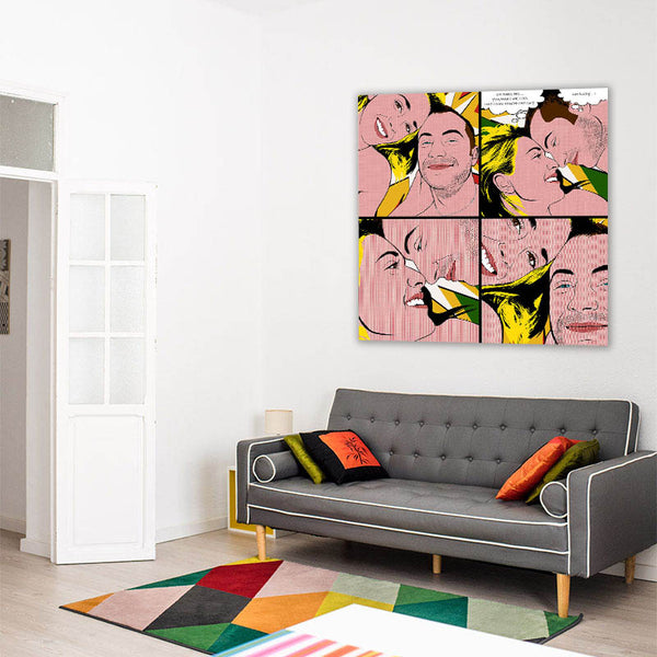 Pop-Art vom Foto - Lichtenstein-101 (li101) - Künstlerisches Pop-Art Bild vom eigenen Foto