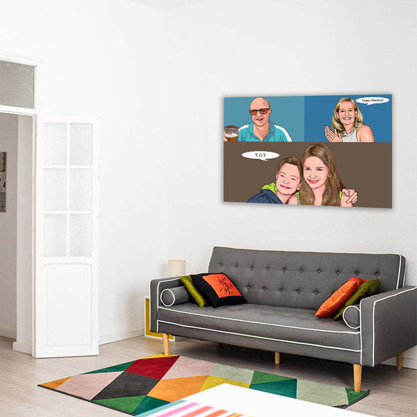 Pop-Art vom Foto - Lichtenstein-104 (li104) - Künstlerisches Pop-Art Bild vom eigenen Foto