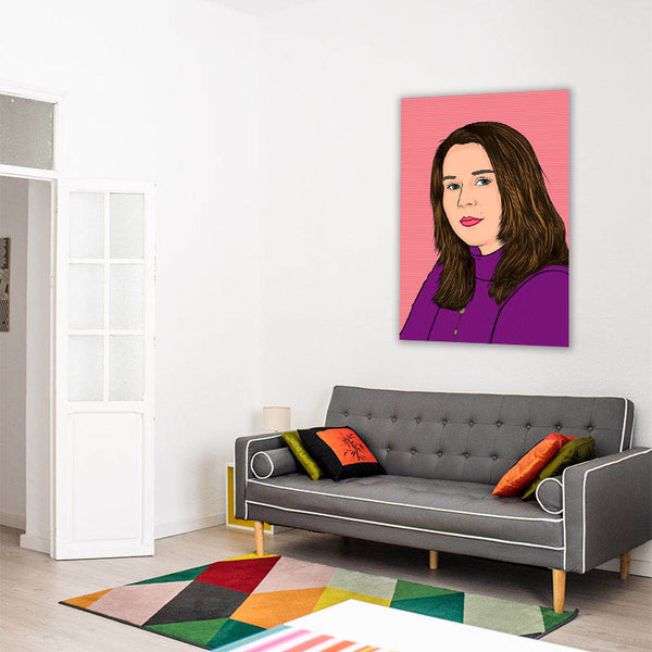 Pop-Art vom Foto - Lichtenstein-121 (li121) - Künstlerisches Pop-Art Bild vom eigenen Foto