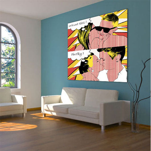 Pop-Art vom Foto - 2-Lichtenstein 07 (li-2-07) - Künstlerisches Pop-Art Bild vom eigenen Foto