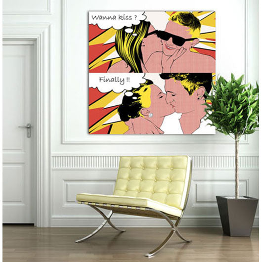 Pop-Art vom Foto - 2-Lichtenstein 07 (li-2-07) - Künstlerisches Pop-Art Bild vom eigenen Foto