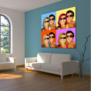Pop-Art vom Foto - 4-Warhol Classic (wcl-4-01) - Künstlerisches Pop-Art Bild vom eigenen Foto