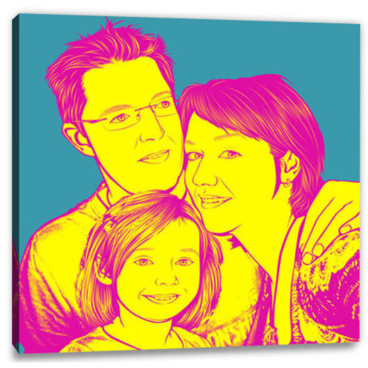 Pop-Art vom Foto - 1-Warhol pure 31 (wpu-1-31) - Künstlerisches Pop-Art Bild vom eigenen Foto