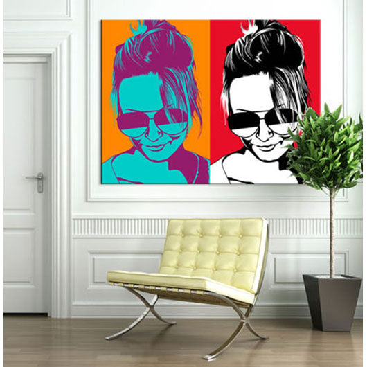 Pop-Art vom Foto - 2-Warhol pure 04 (wpu-2-04) - Künstlerisches Pop-Art Bild vom eigenen Foto