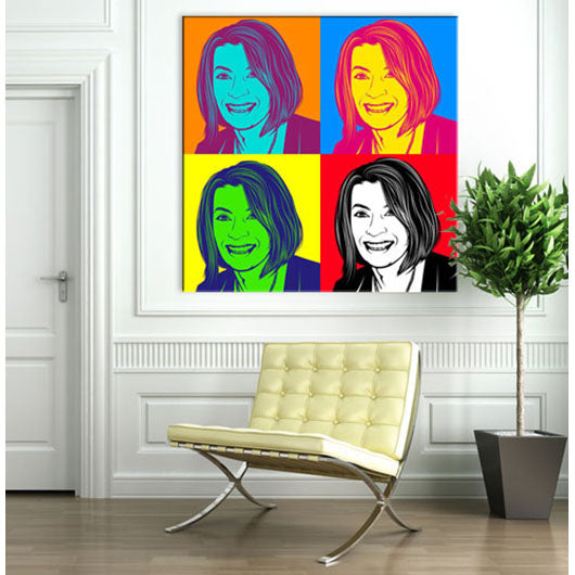 Pop-Art vom Foto - 4-Warhol pure 01 (wpu-4-01) - Künstlerisches Pop-Art Bild vom eigenen Foto