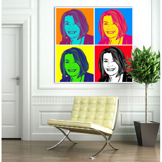 Pop-Art vom Foto - 4-Warhol pure 01 V4 (wpu-4-01v4) - Künstlerisches Pop-Art Bild vom eigenen Foto