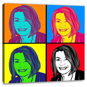 Pop-Art vom Foto - 4-Warhol pure 01 V8 (wpu-4-01v8) - Künstlerisches Pop-Art Bild vom eigenen Foto